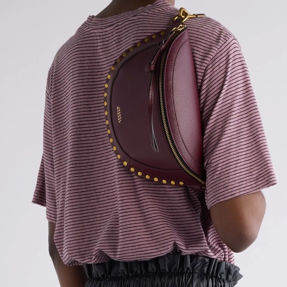 Isabel Marant Oskan Moon Burgundy bag - Picture 6 of 7
